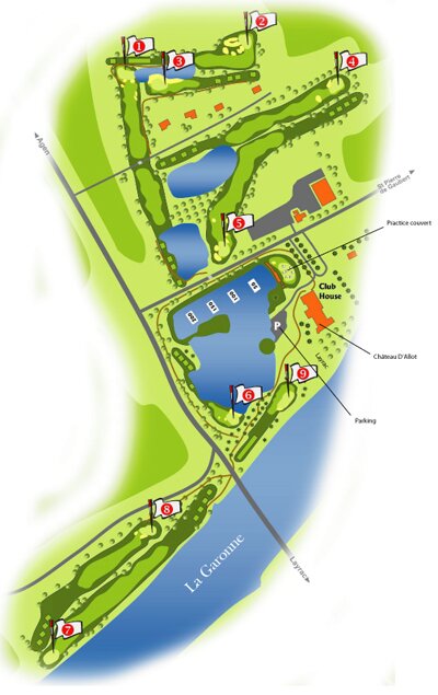 Le parcours de 9 trous Le parcours de 9 trous